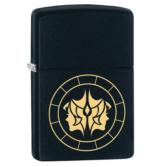 Zippo Lighter - Gemini Zodiac Sign Design