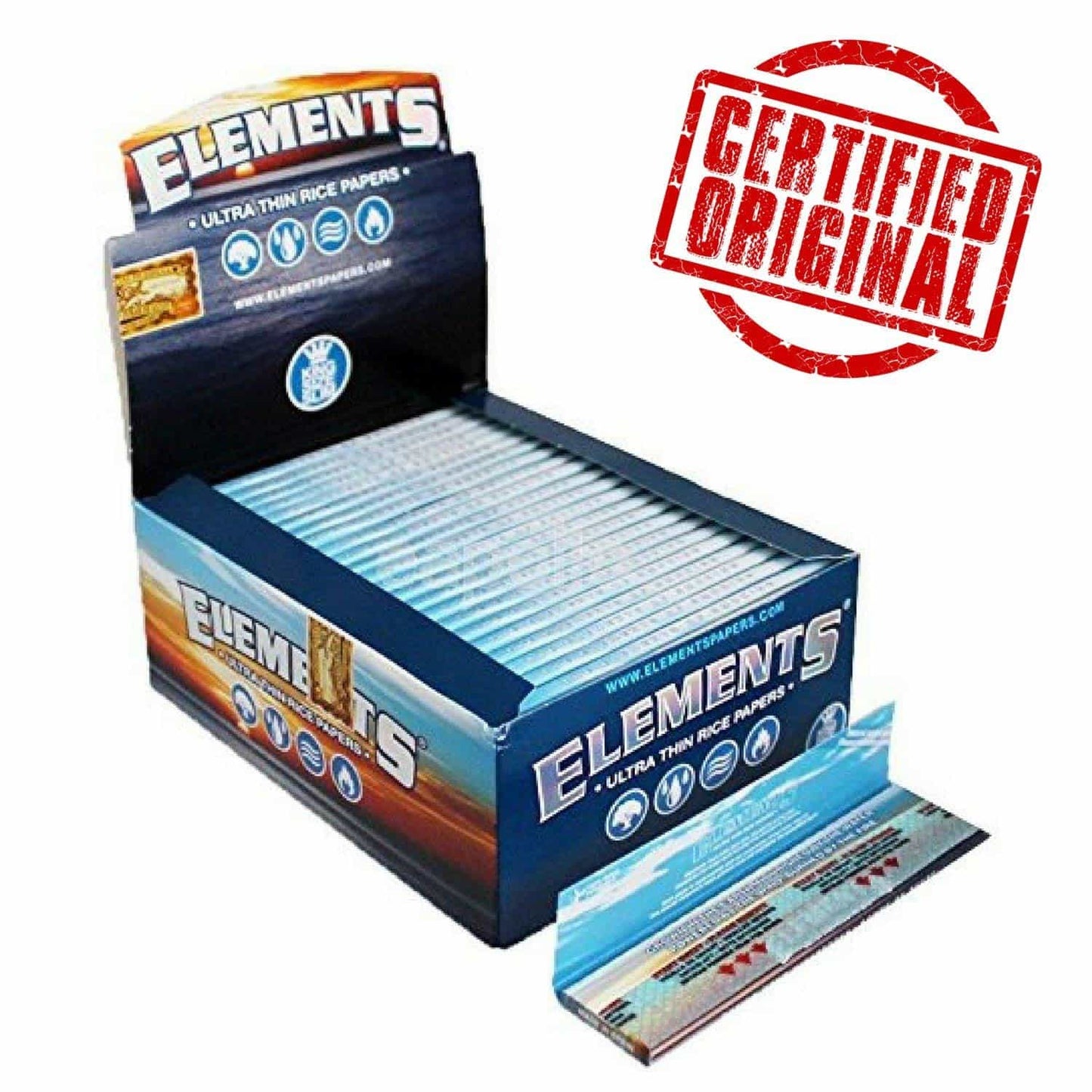 Elements Ultra Thin Rice King Size Rolling Paper box