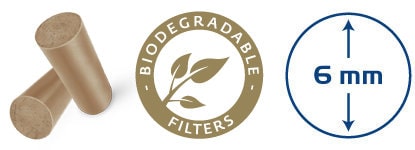 mascotte menthol 6mm cotton filters information