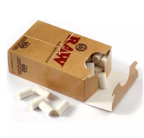 RAW Cotton Filter Tips Box open pack