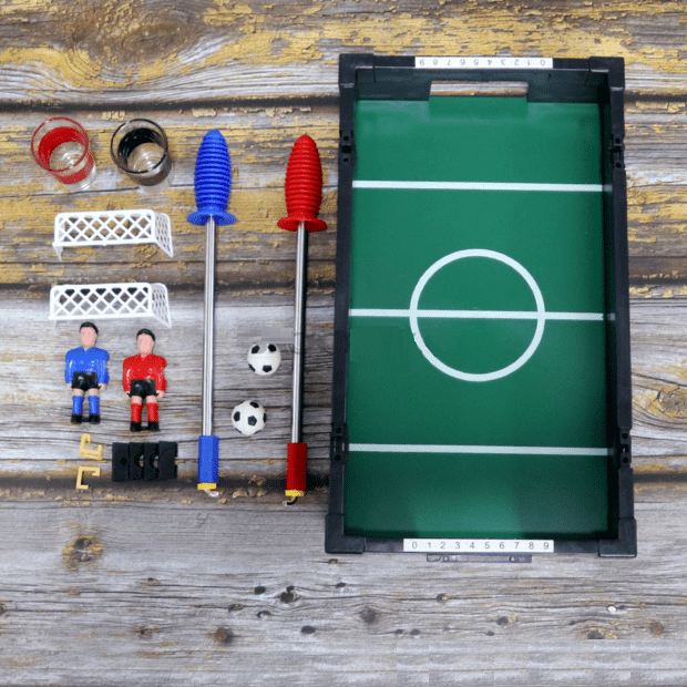 foosball drinking shot game set