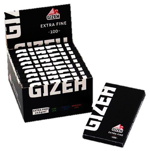 GIZEH Black Extra Fine 1 ¼ Size Rolling Paper Box