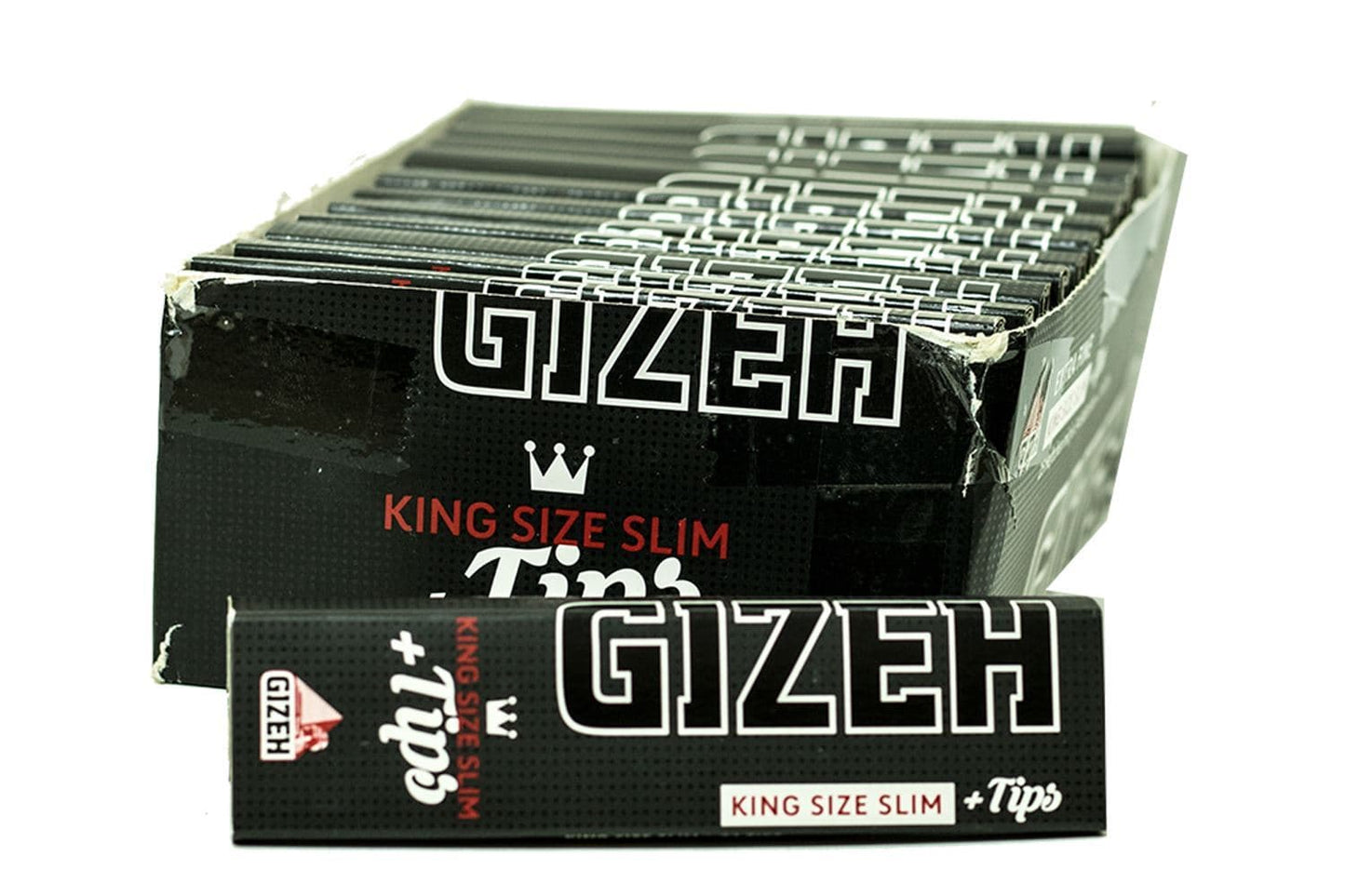 GIZEH King Size Slim Rolling Paper with Tips Box