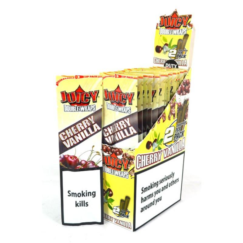 Juicy Jays Double Wraps Blunts - Cherry Vanilla Box