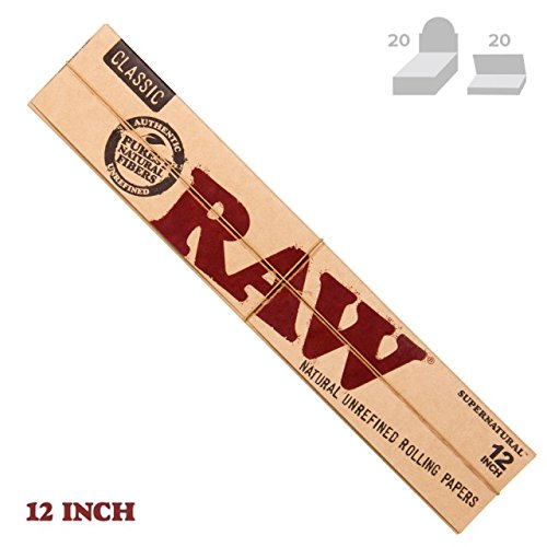 raw supernatural 12 inch rolling paper pack