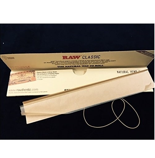 raw supernatural 12 inch rolling paper open pack