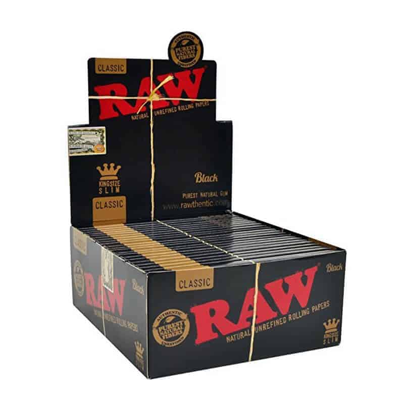 RAW Black Rolling Paper Box