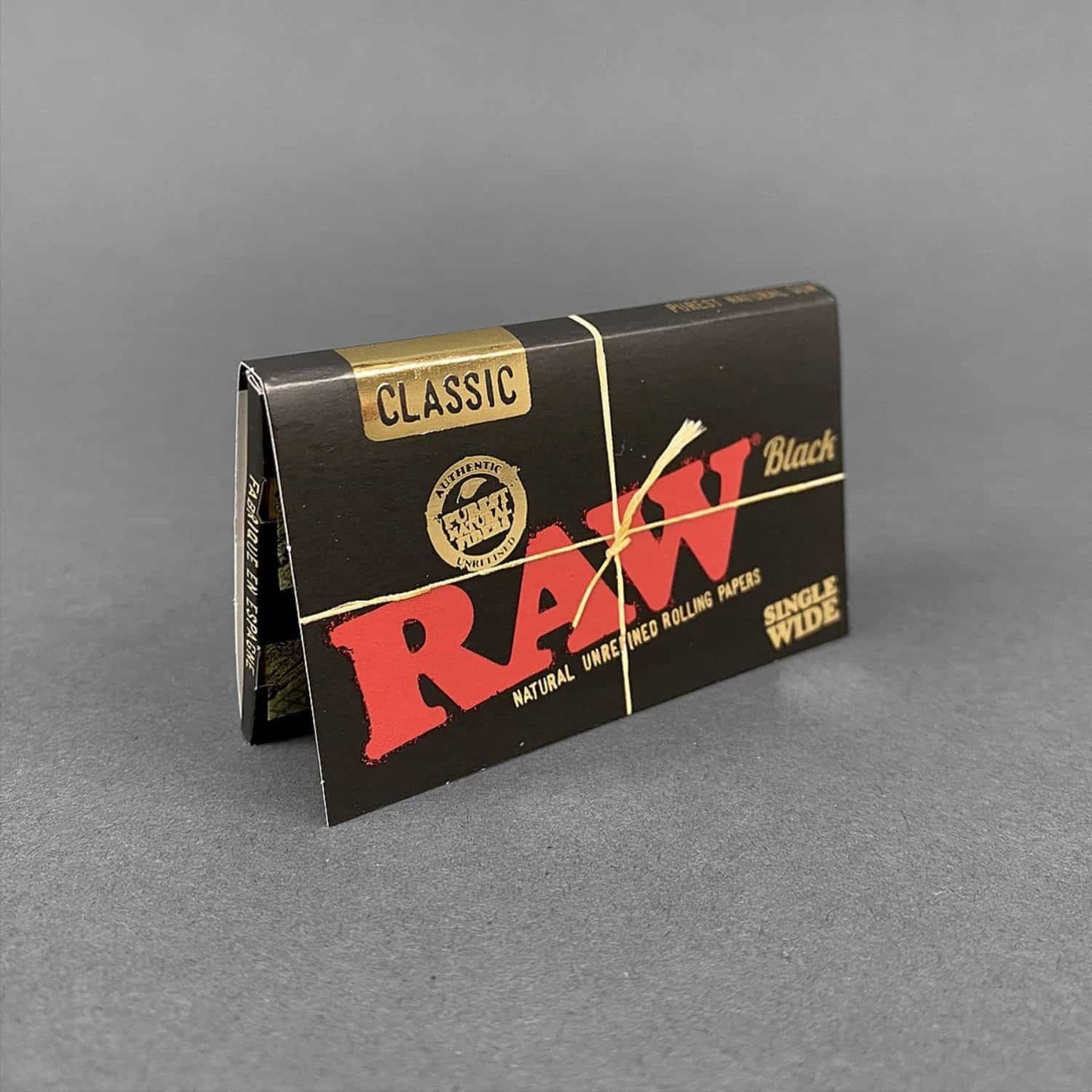 RAW Black Single Wide Size Rolling Paper