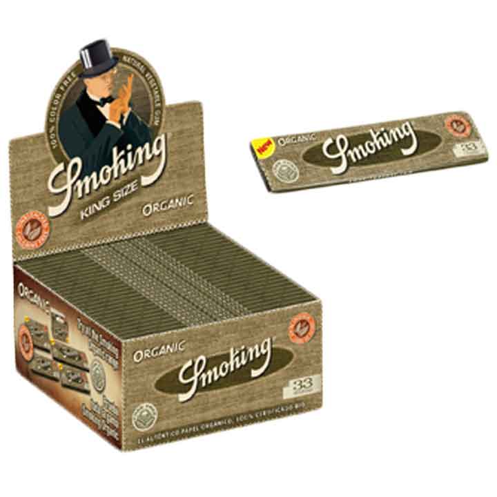 smoking organic rolling paper box
