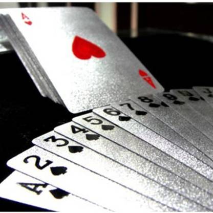 silver playing cards