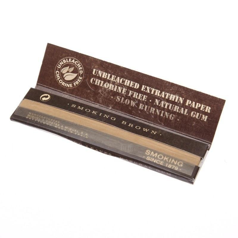 SMOKING Brown King Size Rolling Paper Open Pack