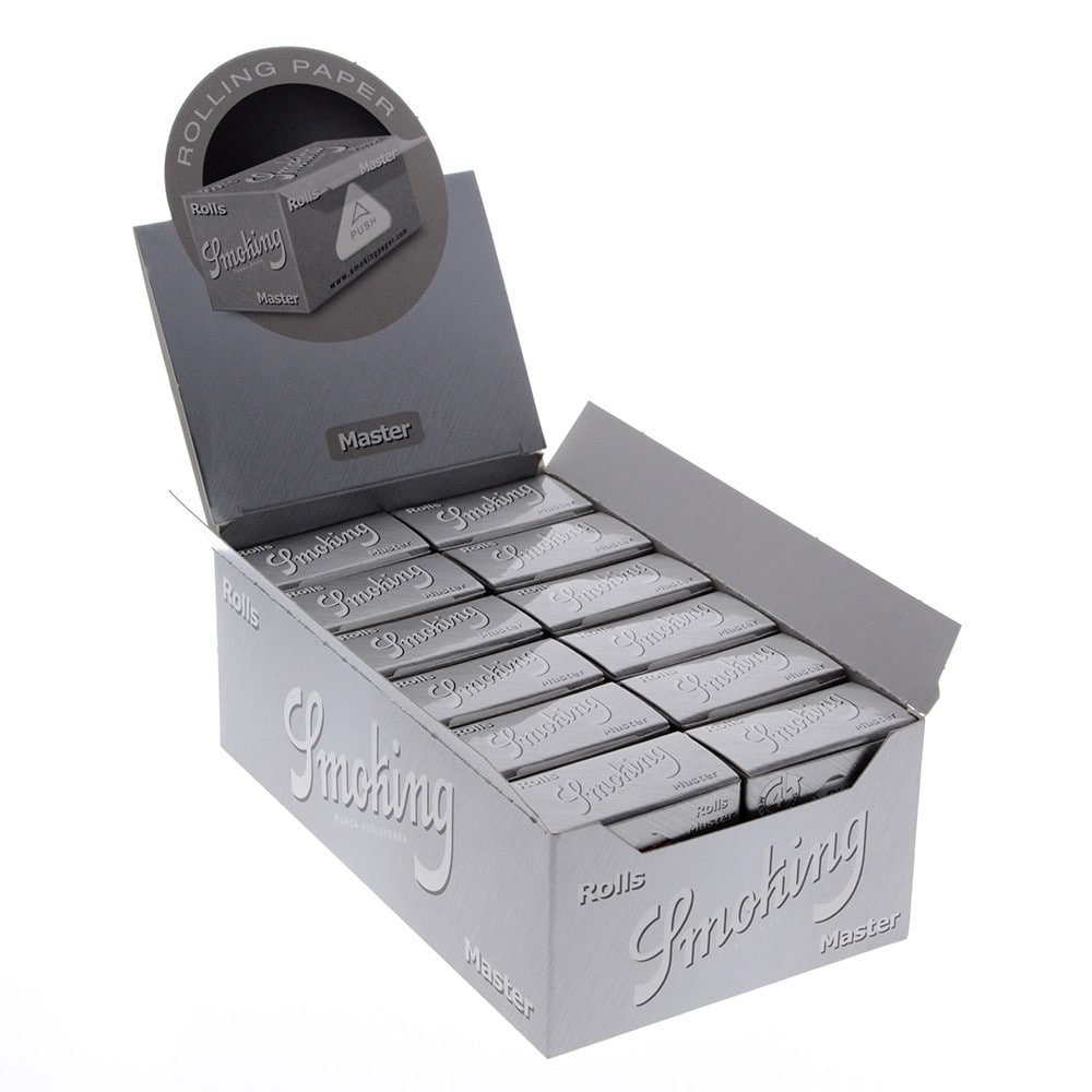 smoking master silver rolls box