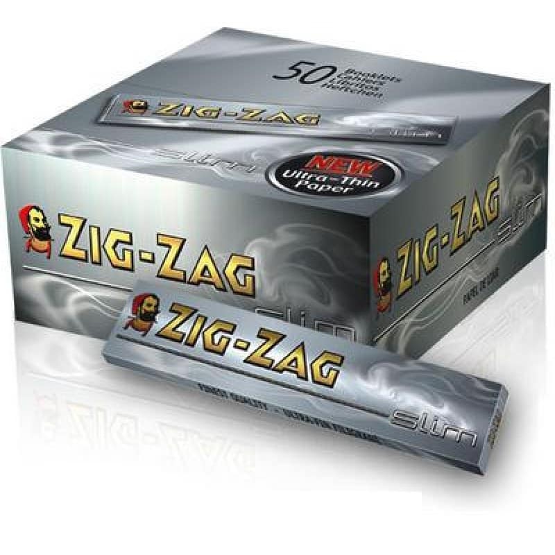 Zig Zag Slim Silver Rolling Paper box
