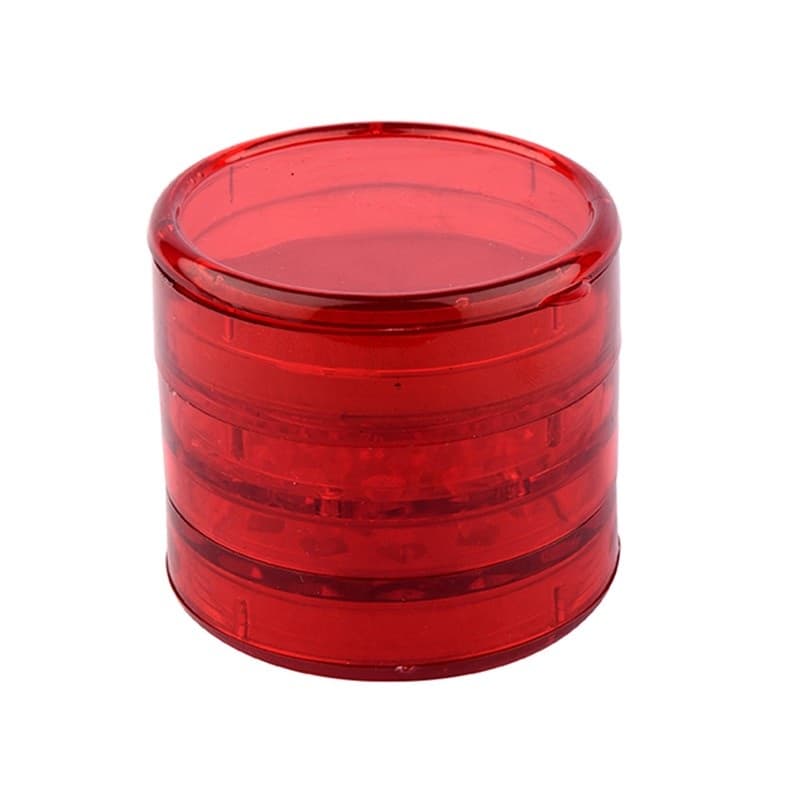 Acrylic Herb Grinder Blood Red - top view