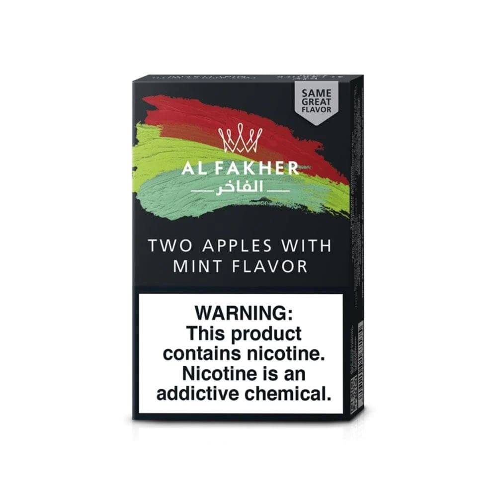 Al Fakher Two Apples With Mint Hookah Flavour