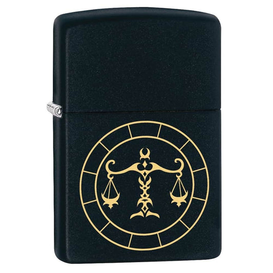 Zippo Lighter - Libra Zodiac Sign Design