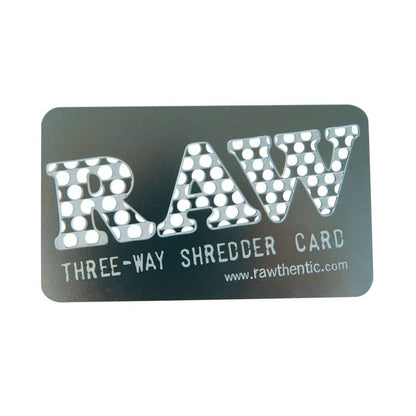 Raw three way shredder card