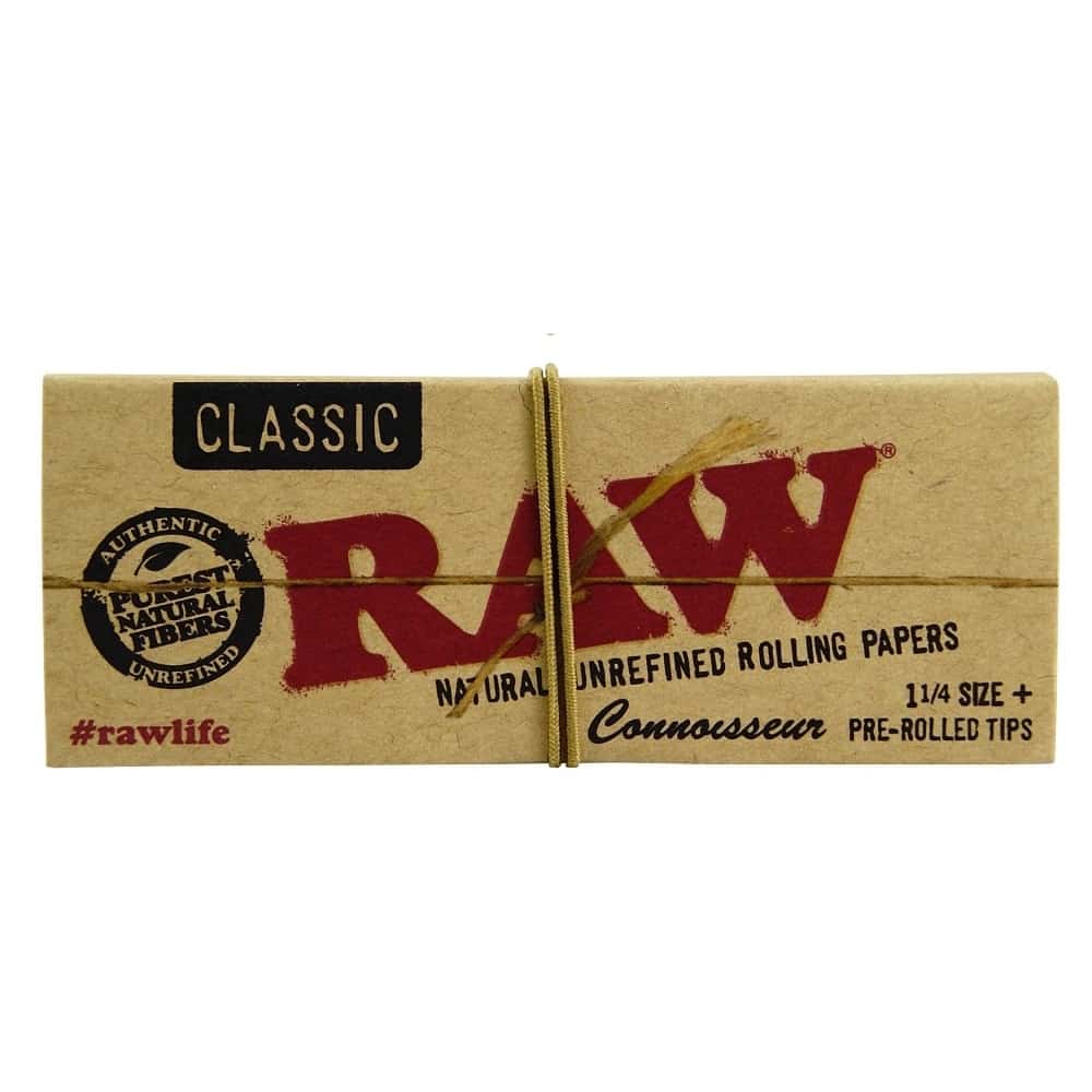 RAW Classic Connoisseur 1 ¼ Rolling Paper with Pre-Rolled Tips