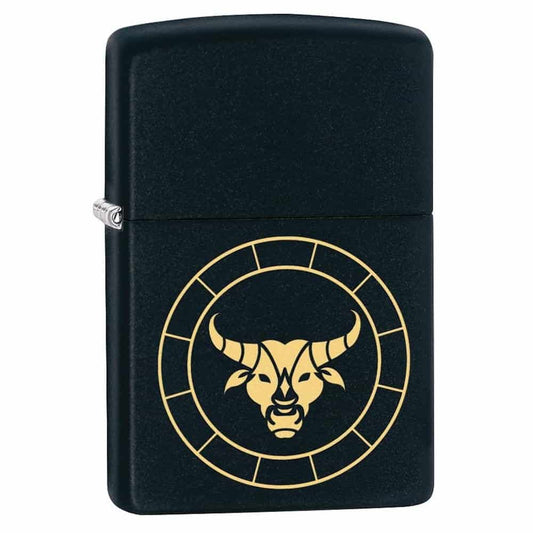 Zippo Lighter - Taurus Zodiac Sign Design