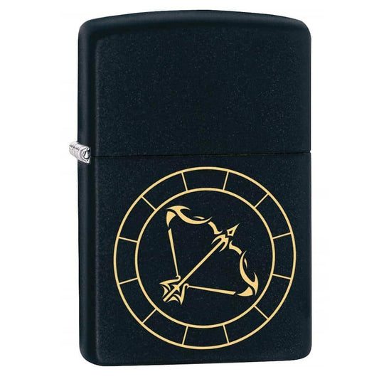 Zippo Lighter - Sagittarius Zodiac Sign Design