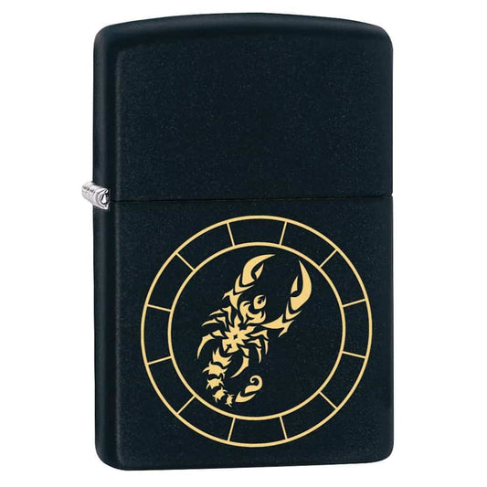 Zippo Lighter - Scorpio Zodiac Sign Design