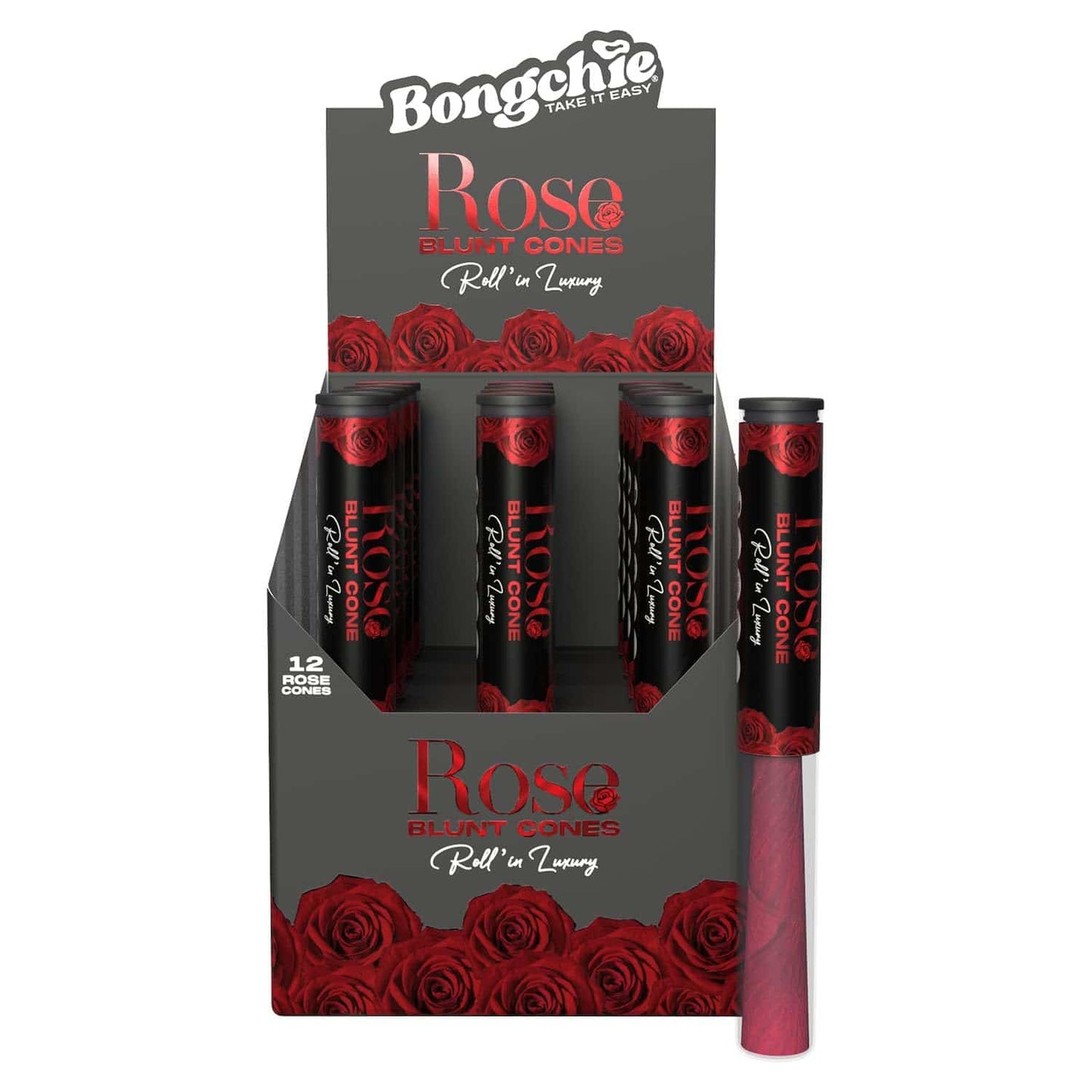 Bongchie Rose Blunt Wrap Cones Box Front