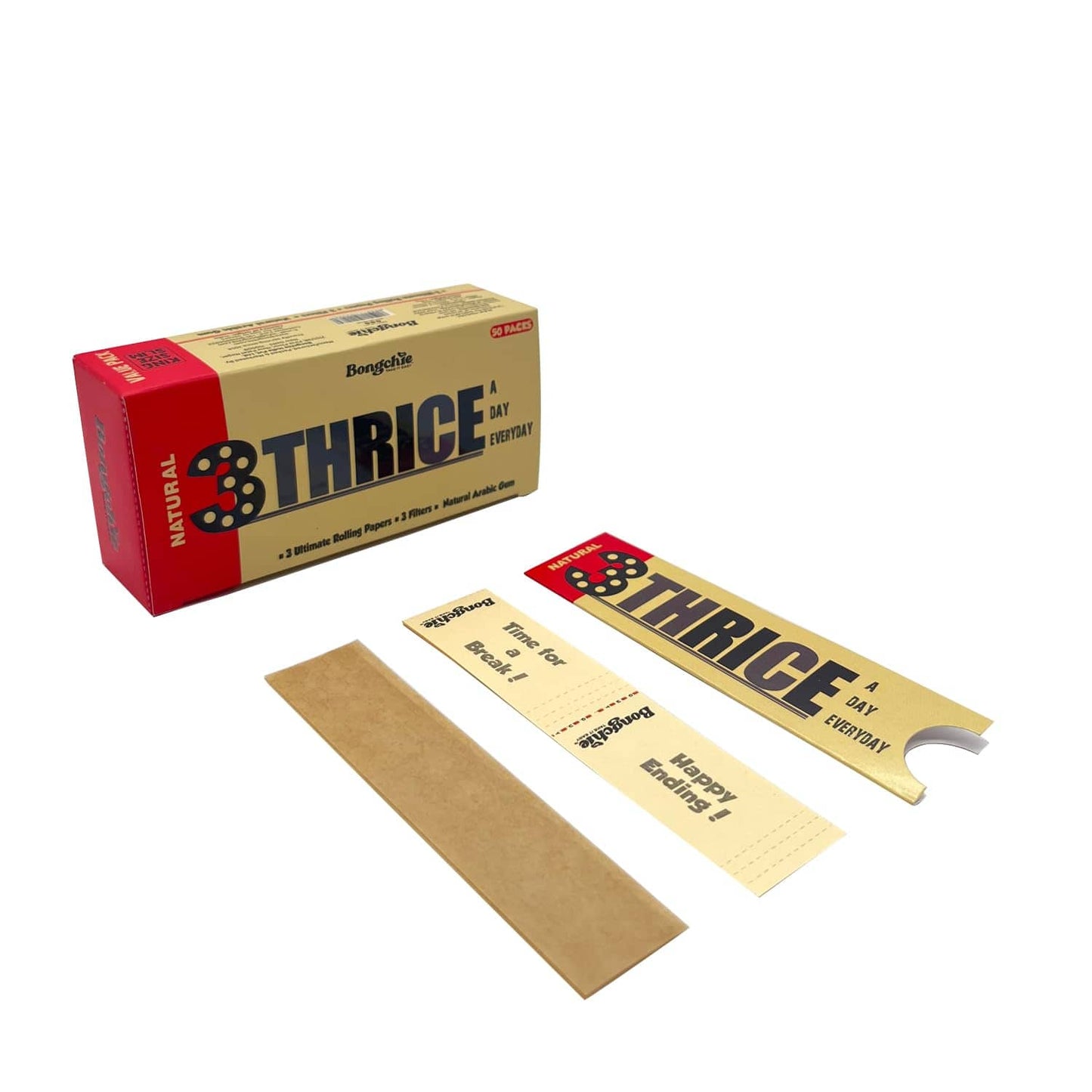 Bongchie Thrice A Day Natural Brown Open Pack