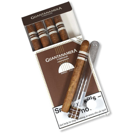 Guantanamera Cristales Cigar Pack Opened Cigar