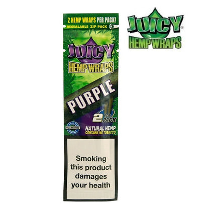 juicy jays hemp wraps purple- cigar rolling paper