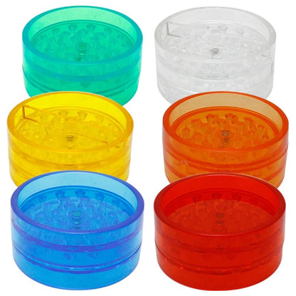 Acrylic Herb Grinder - 2 Part all colours