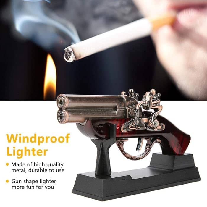 Antique Rifle Lighter infographic