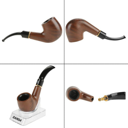 Sanda Wooden Tobacco Pipe Collage