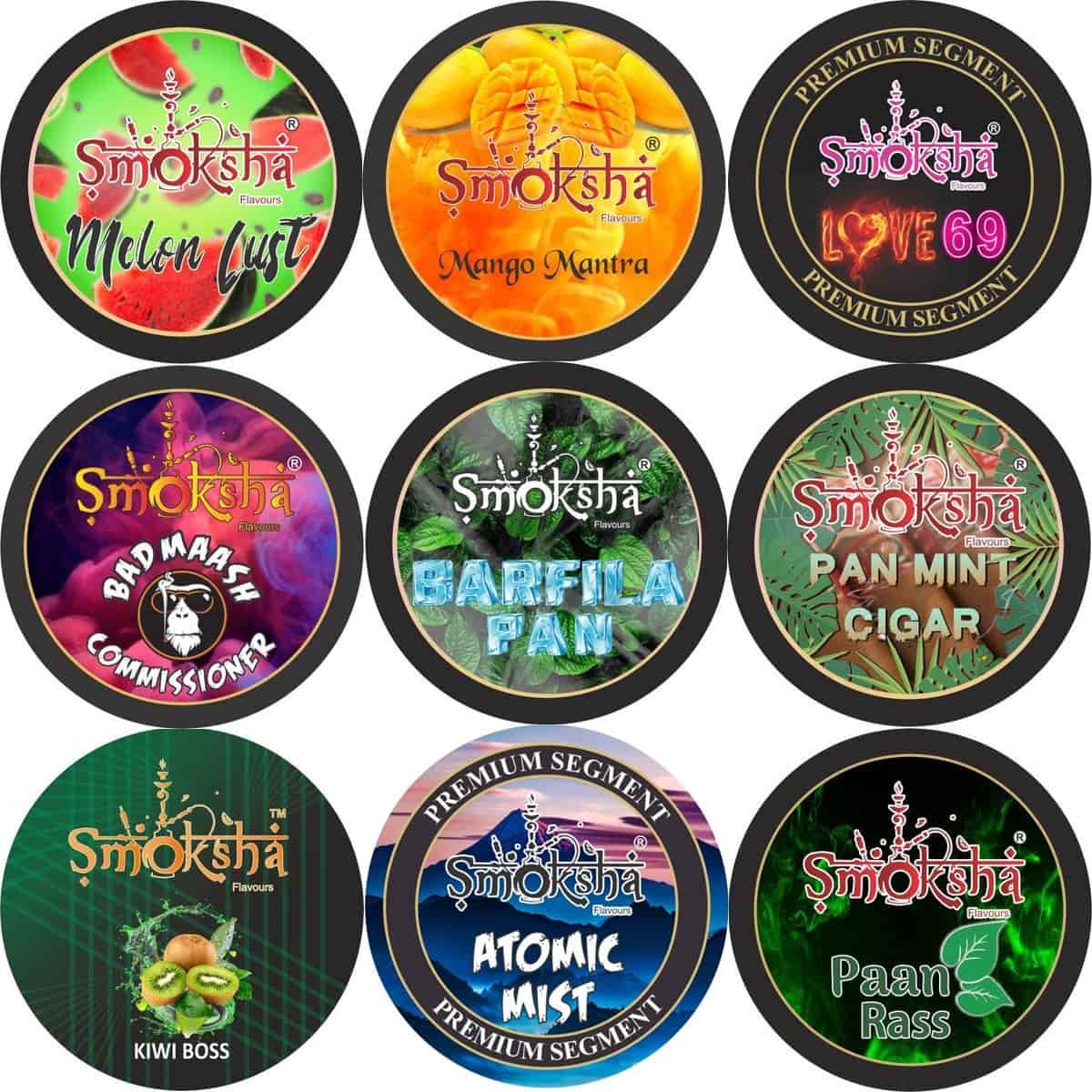 smoksha hookah flavour list