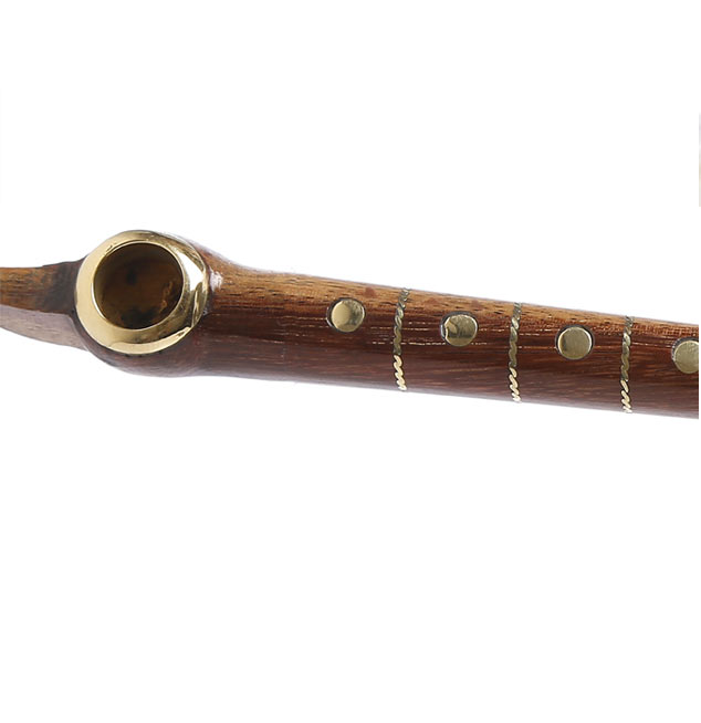 Wooden Fluffy Medwakh Pipe Zoomed