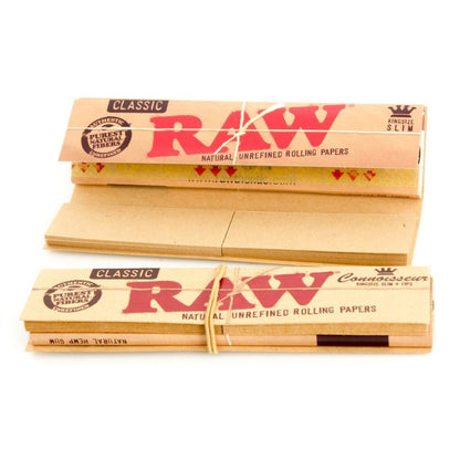 RAW Connoisseur King Size Slim Rolling Papers with Tips