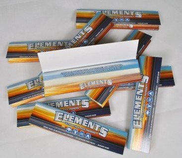 scattered elements rolling paper booklets