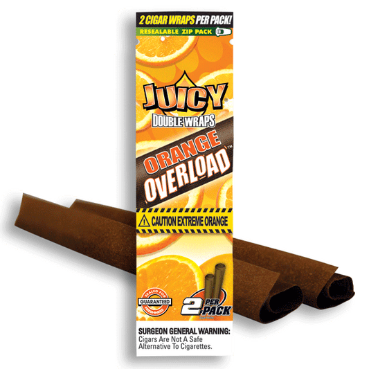 Juicy Jays Double Wraps Blunts - Orange Overloaded