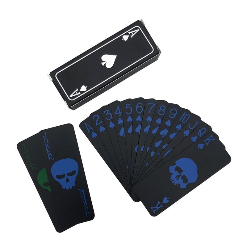 Mini Black Skeleton Playing Cards Deck