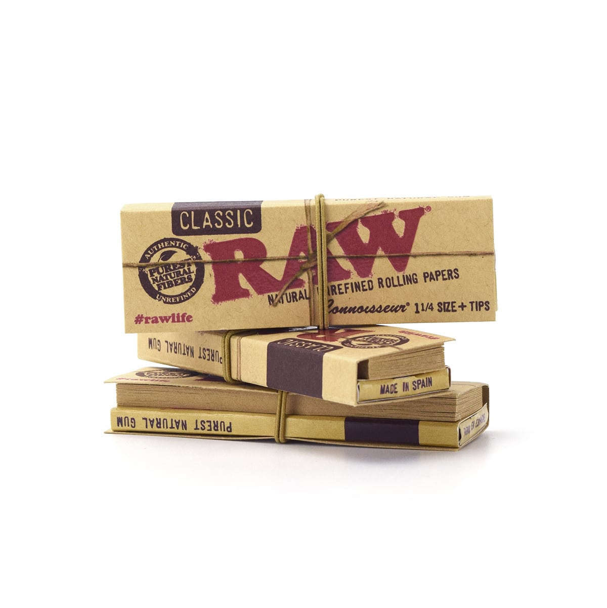 RAW Classic Connoisseur 1 ¼ Rolling Paper with Pre-Rolled Tips