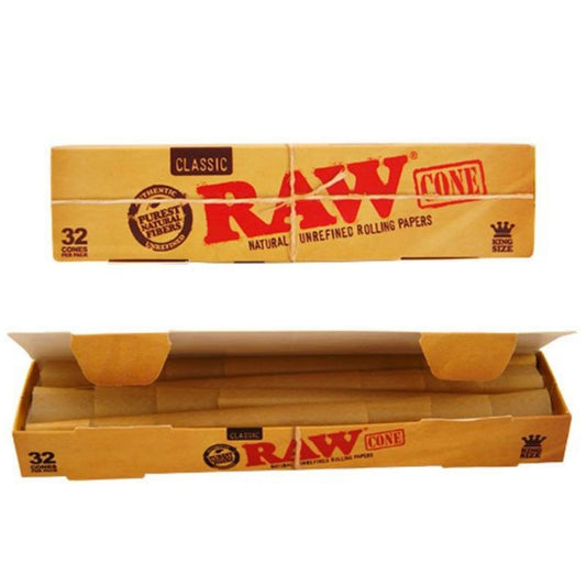 RAW Classic Prerolled Cones King Size Open Pack