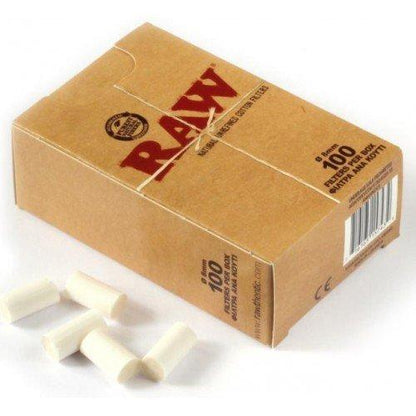 RAW Cotton Filter Tips Box 100 pieces