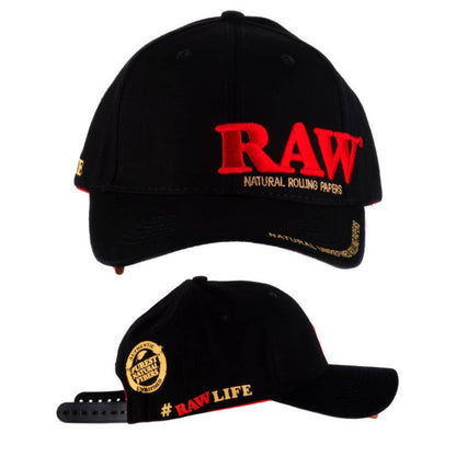 RAW Dope Poker Hat - Black Color Side and Back