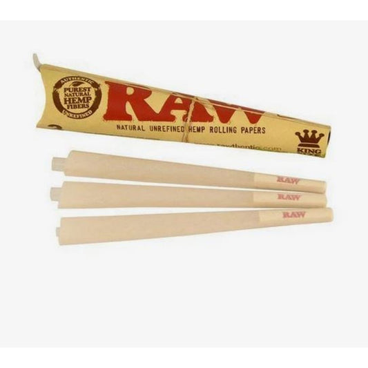 RAW Organic Pre-rolled Cones King Size - 3 Cones