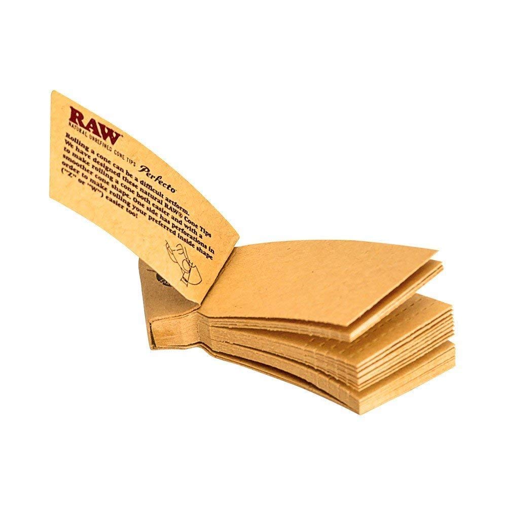 RAW Perfecto Cone Filter Tips roach open pack