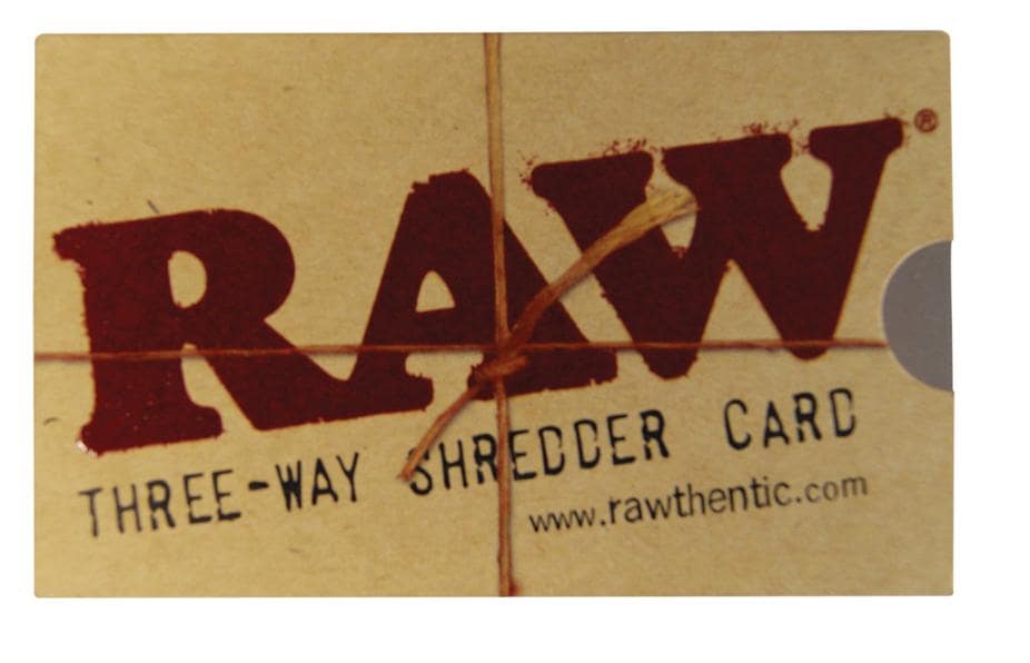 Raw shredder card