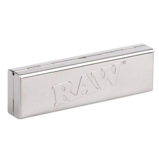 RAW Stainless Steel Rolling Paper & Tips Case - Container