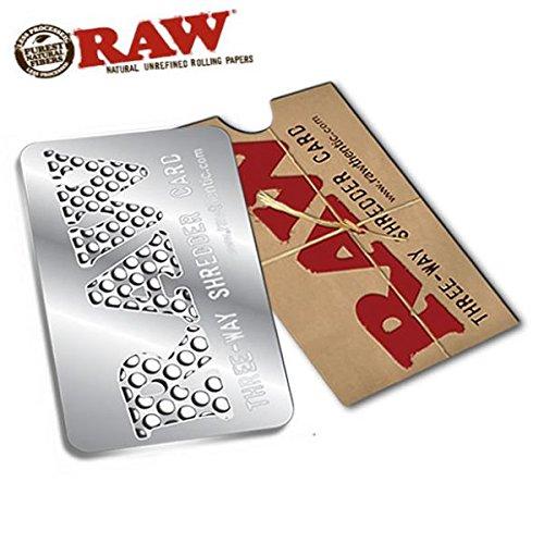 raw three way shredder card with pack