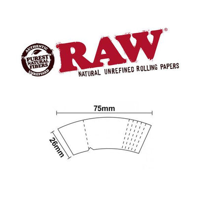 RAW Perfecto Cone Filter Tips Dimension