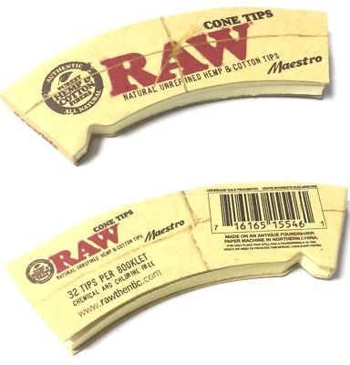 RAW Maestro Cone Filter Tips Front and Back