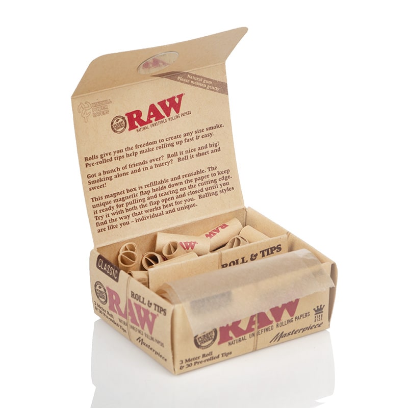 raw classic masterpiece rolls and tips